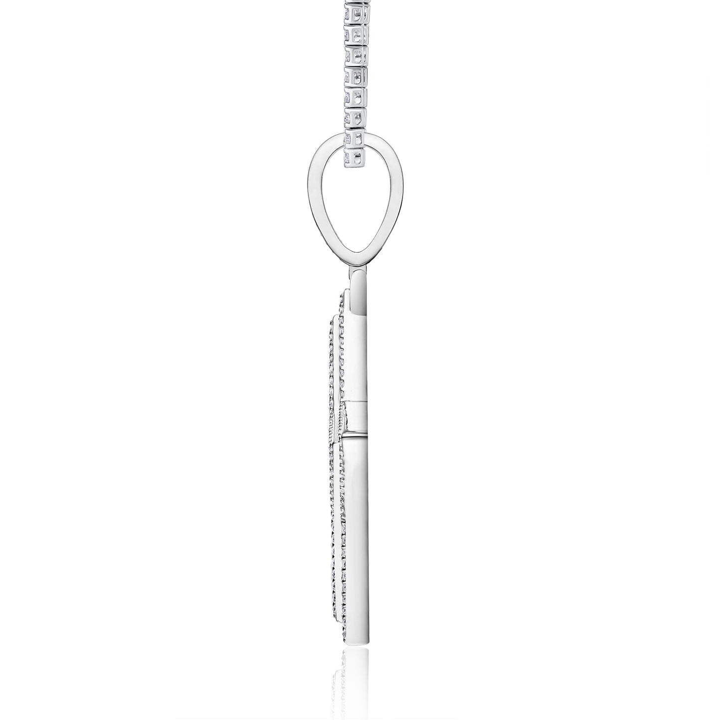 Shining Starlight - A Fashionable And Trendy Necklace Pendant Set With Top-quality Moissanite S925 Silver And Platinum Plating Can Be Tested With A Diamond Pen