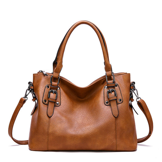 Women's Vintage Minimalist Shoulder Large-Capacity Crossbody Bag