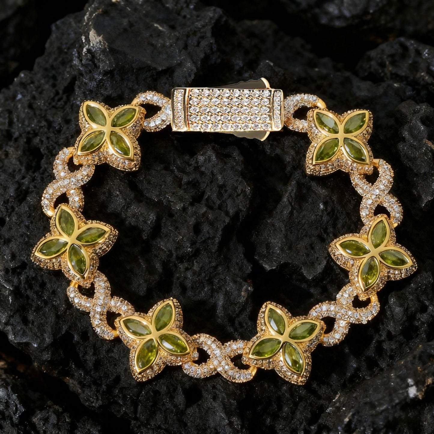 Spring-clasp Zircon Colorful Bracelet Jewelry
