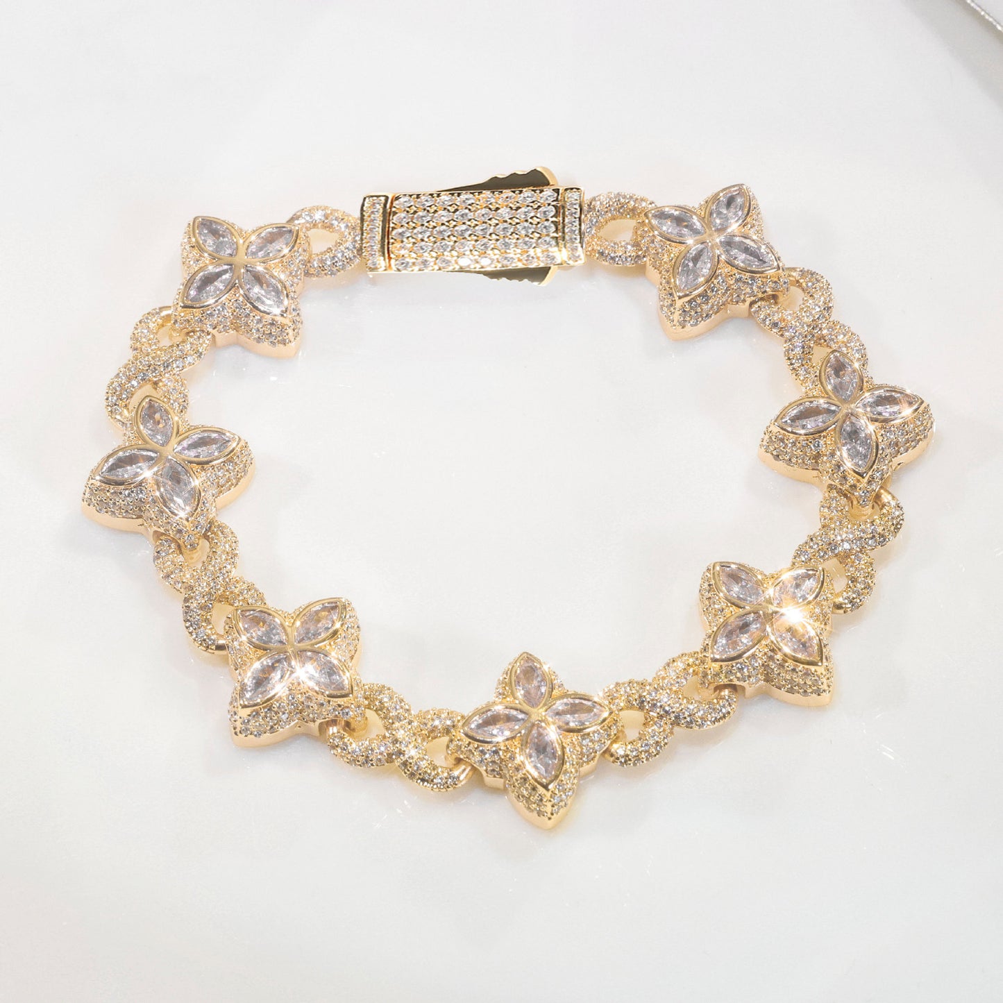 Spring-clasp Zircon Colorful Bracelet Jewelry