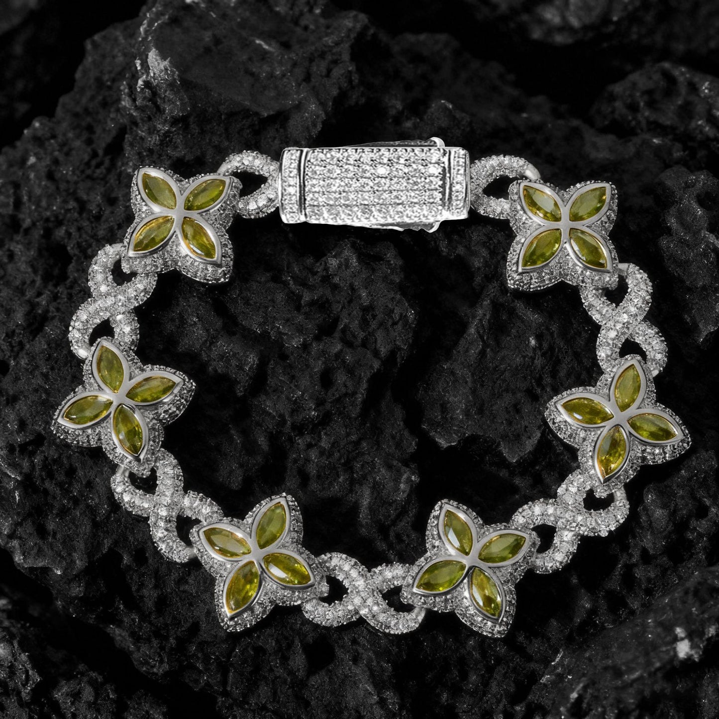 Spring-clasp Zircon Colorful Bracelet Jewelry