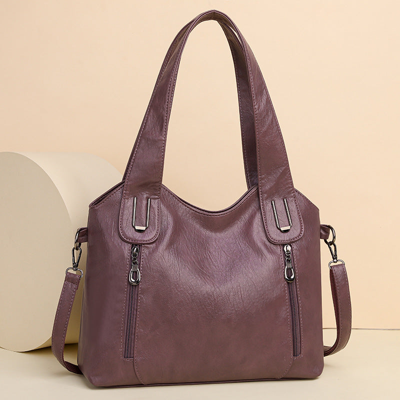 Fashionable Women's Trendy Contrasting Color Underarm Shoulder Bag