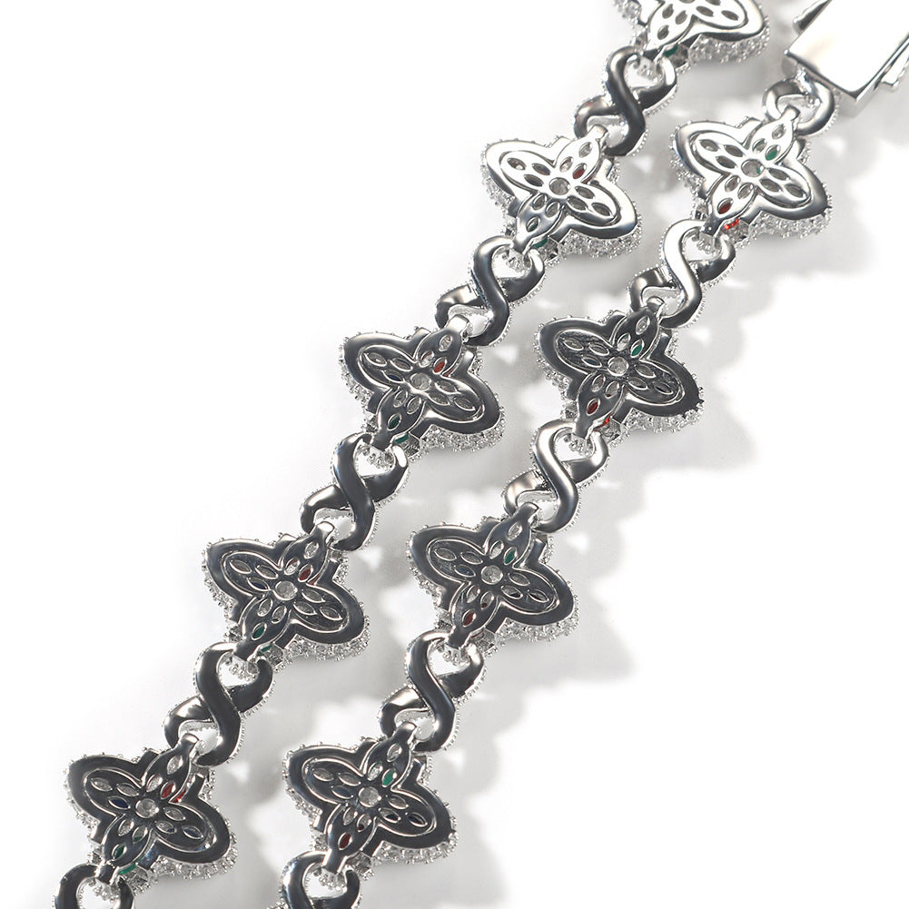 Spring-clasp Zircon Colorful Bracelet Jewelry