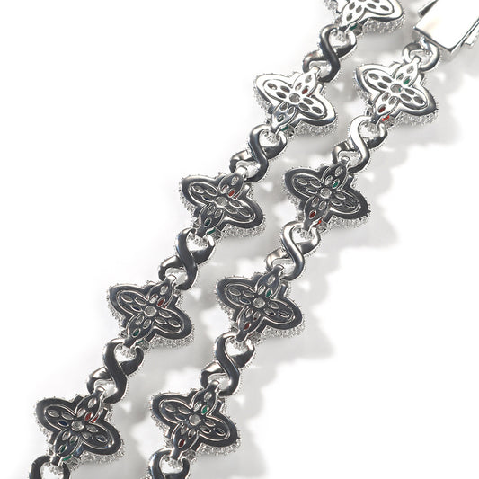 Spring-clasp Zircon Colorful Bracelet Jewelry