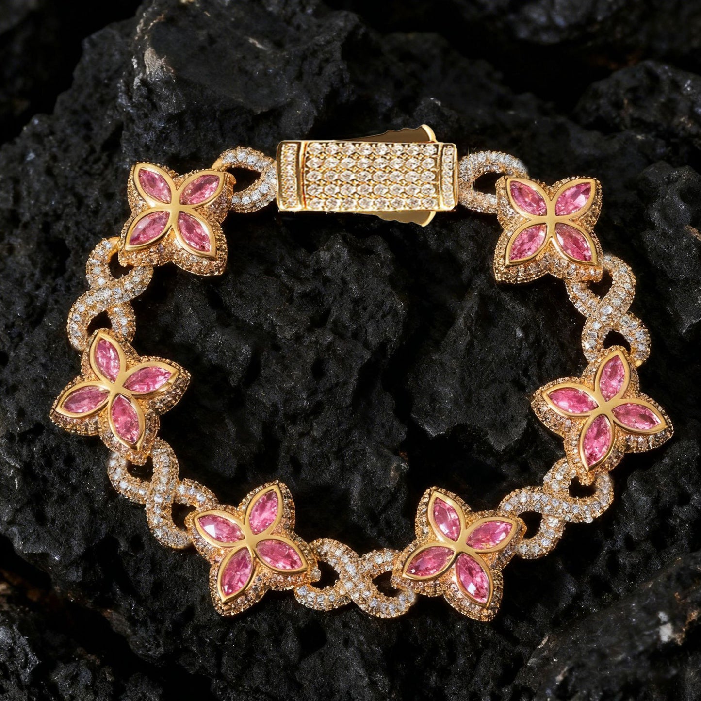 Spring-clasp Zircon Colorful Bracelet Jewelry