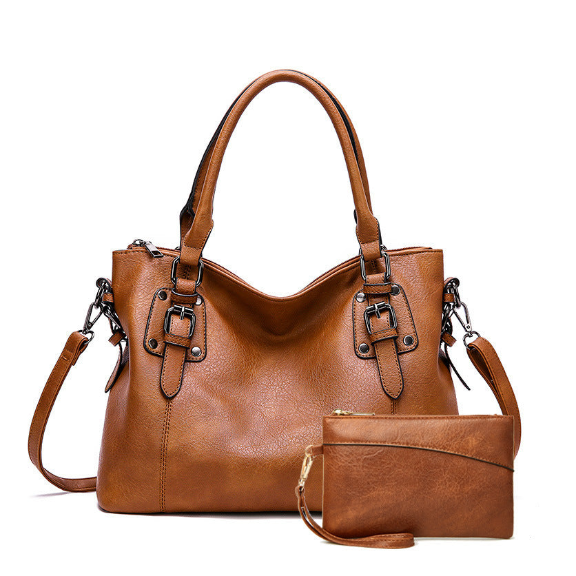 Women's Vintage Minimalist Shoulder Large-Capacity Crossbody Bag