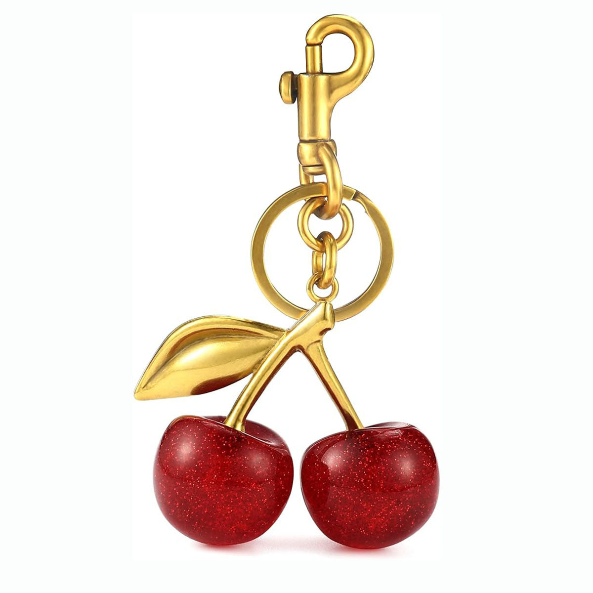 Alloy Three-dimensional Car Key Ring Cherry Women's Bag Pendant