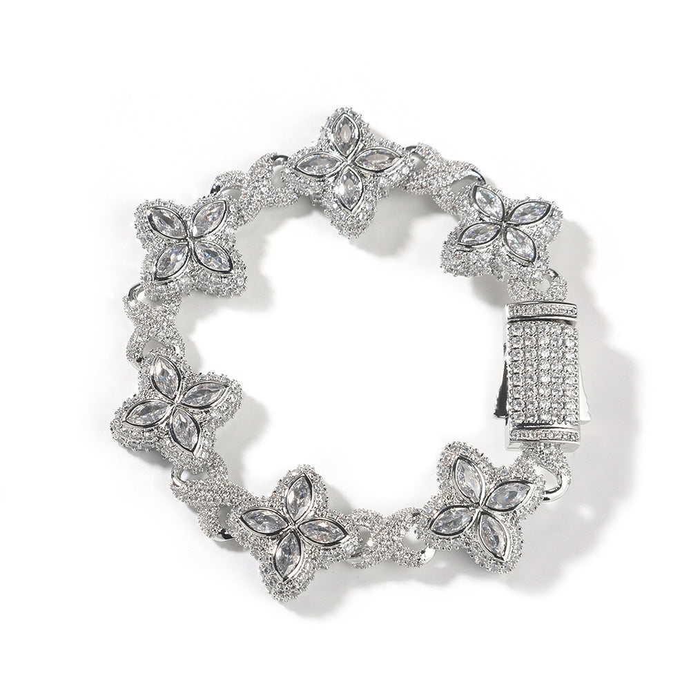 Spring-clasp Zircon Colorful Bracelet Jewelry
